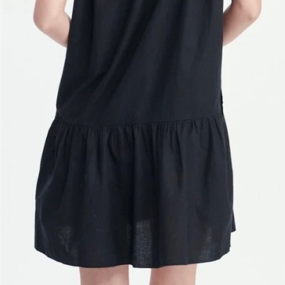 LOVE THE LABEL Tatiana Ruffle-Yoke Puff-Sleeve Button Down Mini Dress Size small - Picture 5 of 8